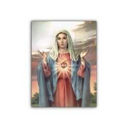Mini poster con l'Immacolato Cuore di Maria