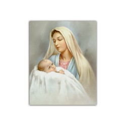 Mini poster con la Madonna con bambino
