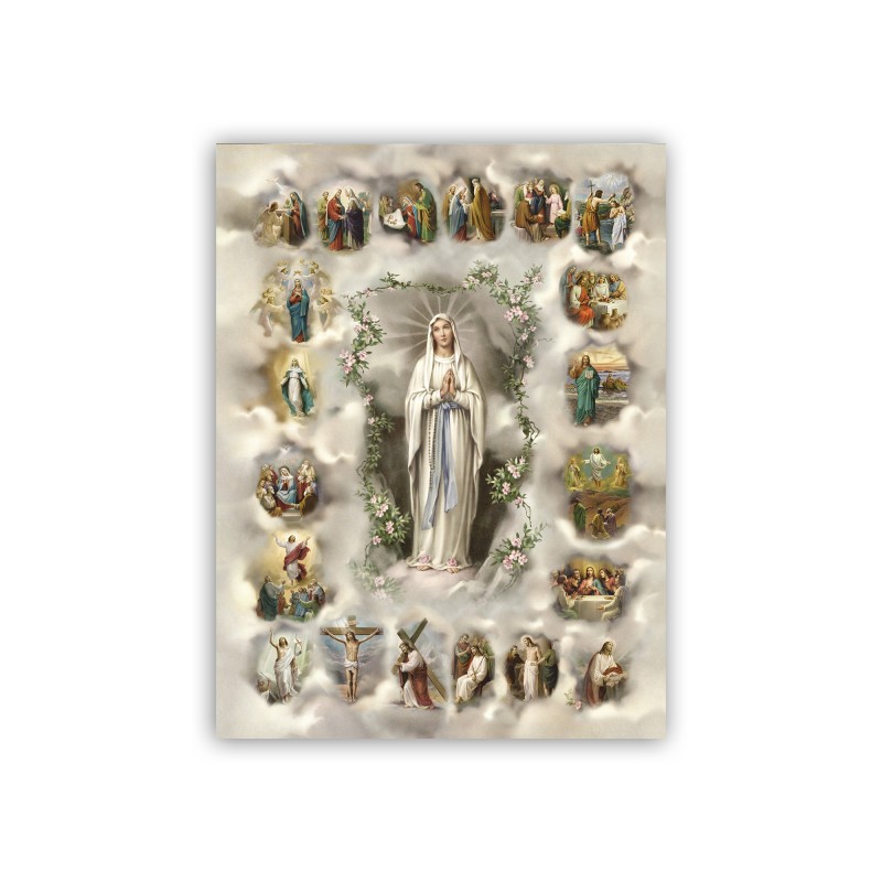 Mini poster con i Misteri del Santo Rosario Mini poster con i Misteri del Santo Rosario