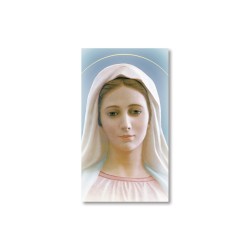 Santino Madonna di Medjugorje con preghiera