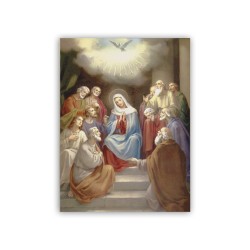 Mini poster con la Discesa dello Spirito Santo su Maria