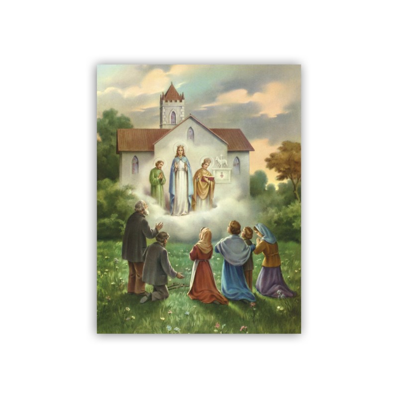 Mini poster con l'Apparizione della Madonna di Knock Mini poster con l'Apparizione della Madonna di Knock