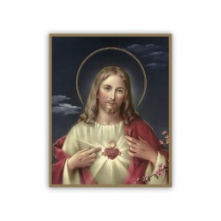 Mini poster con il Sacro Cuore di Gesù