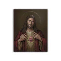 Mini poster con il Sacro Cuore di Gesù