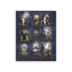 Mini poster con il Credo con testo in inglese