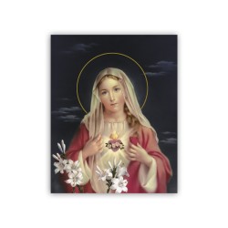 Mini poster con l'Immacolato Cuore di Maria