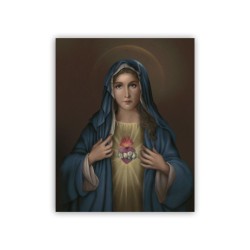 Mini poster con l'Immacolato Cuore di Maria