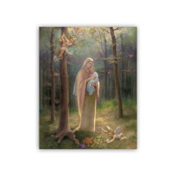 Mini poster con la Madonna del Bosco
