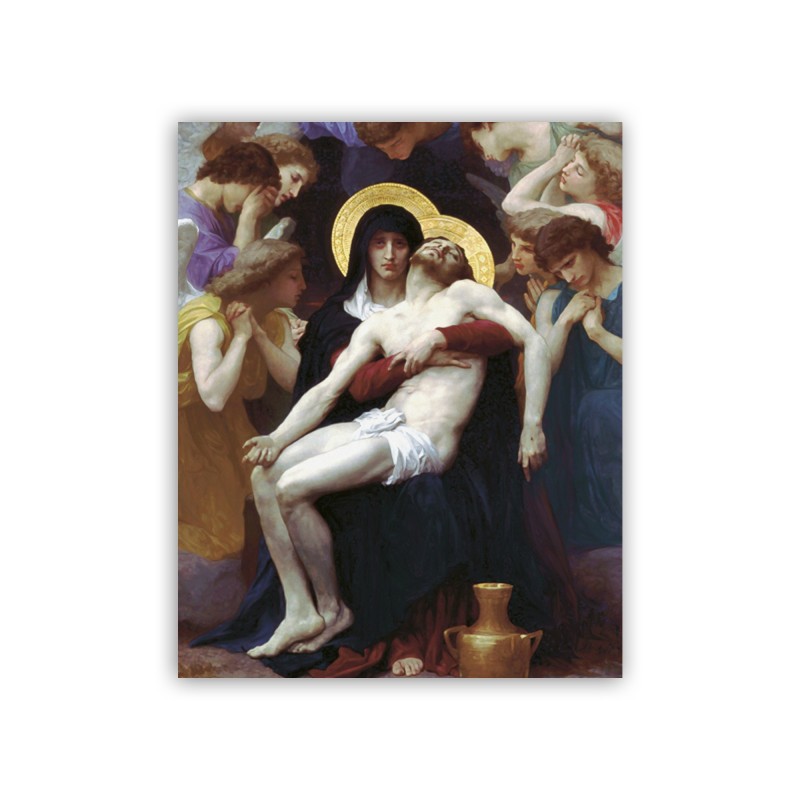 Mini poster con la Pietà di Bouguereau