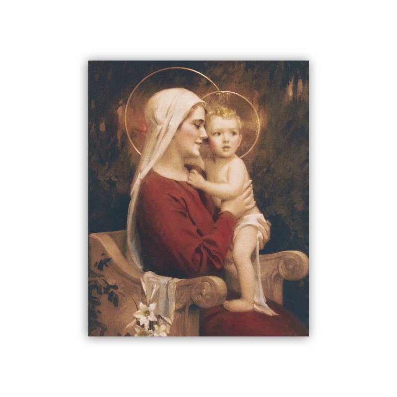 Mini poster con la Madonna con Bambino