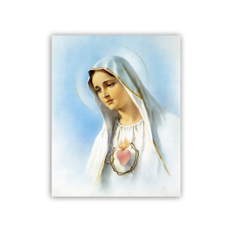 Mini poster con l'Immacolato Cuore di Maria Mini poster con l'Immacolato Cuore di Maria