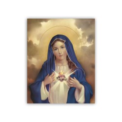 Mini poster con l'Immacolato Cuore di Maria