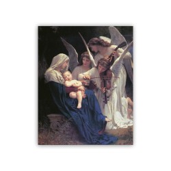 Mini poster con la Melodia del Paradiso di Bouguereau