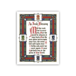 Mini poster con An irish Blessing con testo in inglese
