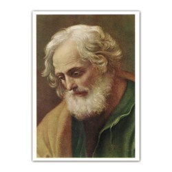 Stampa in formato postale con l'immagine di San Giuseppe di Guido Reni