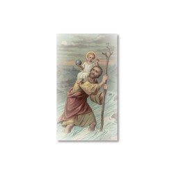 Santino San Cristoforo con preghiera