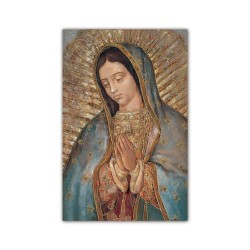 Stampa in formato postale con l'immagine della Madonna di Guadalupe