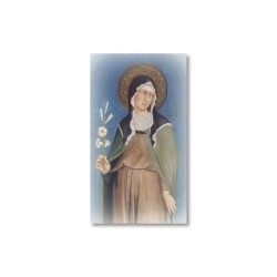 Santino Santa Chiara con preghiera