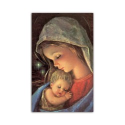 Stampa in formato postale con la Madonna con bambino