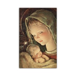 Stampa in formato postale con la Madonna con bambino