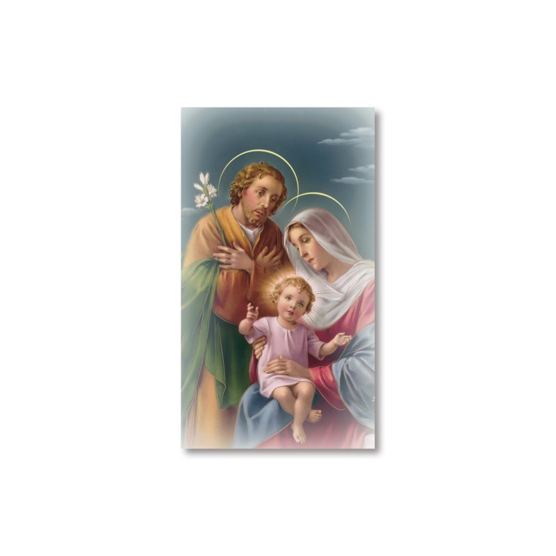 Santino Sacra Famiglia con preghiera Santino Sacra Famiglia con preghiera