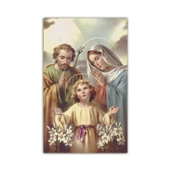 Stampa in formato postale con la Sacra Famiglia
