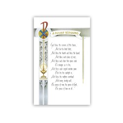 Stampa in formato postale con A House Blessing con testo in inglese