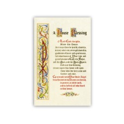Stampa in formato postale per la Benedizione della Casa con testo in inglese