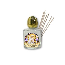 Bottiglietta della Madonna di Fatima con essenza per ambiente