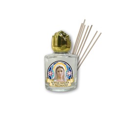 Bottiglietta della Madonna di Medjugorje con essenza per ambiente