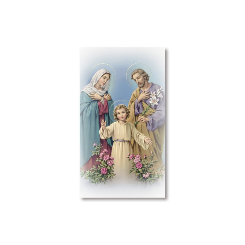 Santino Sacra Famiglia con preghiera Santino Sacra Famiglia con preghiera