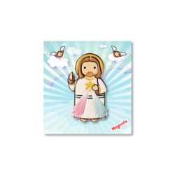 Magnete in resina con Gesù Misericordioso. Fino ad esaurimento scorte.