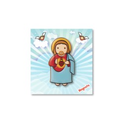 Magnete in resina con il Sacro Cuore di Gesù. Fino ad esaurimento scorte.