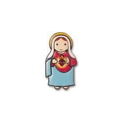 Magnete in resina con il Cuore Immacolato di Maria. Fino ad esaurimento scorte.