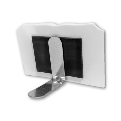 Magnete in resina porcellanata a forma di libro con simboli eucaristici della Prima Comunione e Cresima