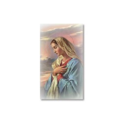 Santino Madonna in preghiera con preghiera