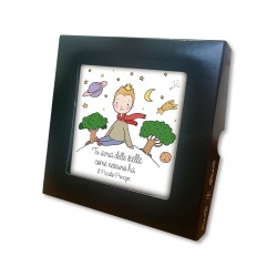 Piastrella con frase Piccolo Principe 10 x 10 cm in scatola regalo