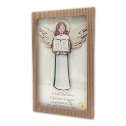 Angelo della Cresima in legno con scatola regalo