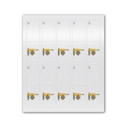 Kit per bomboniera fai da te in carta perlata per il Battesimo