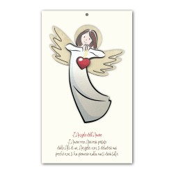 Angelo dell'Amore in legno con scatola regalo