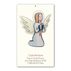 Angelo della Preghiera in legno con scatola regalo