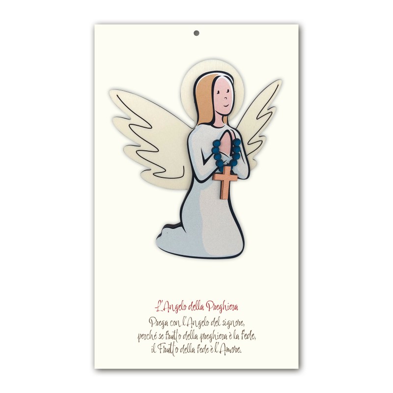 Angelo della Preghiera in legno con scatola regalo Angelo della Preghiera in legno con scatola regalo
