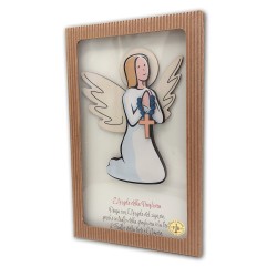 Angelo della Preghiera in legno con scatola regalo