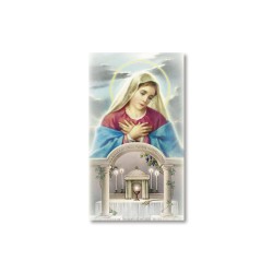 Santino Madonna del Santissimo Sacramento con preghiera