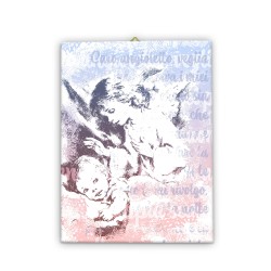 Tela pittorica pop-art intelaiata dell'Angelo Custode