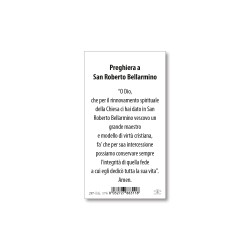 Santino San Roberto Bellarmino con preghiera