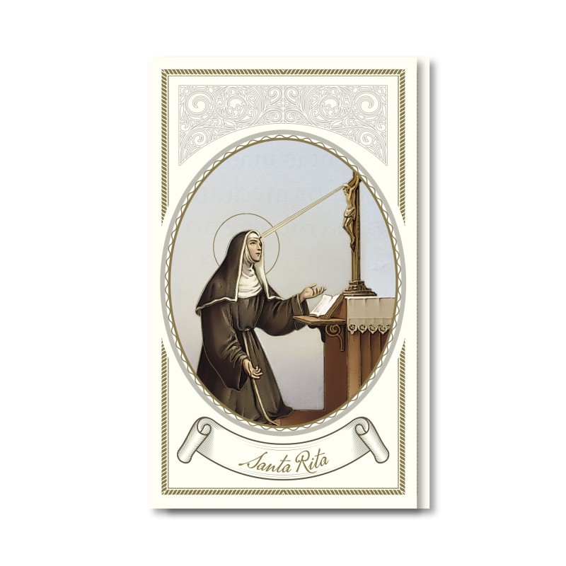 Biglietto con preghiera e biografia di Santa Rita Biglietto con preghiera e biografia di Santa Rita