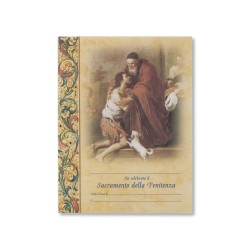 Diploma in carta pergamena con l'immagine del ritorno del Figliol Prodigo dipinta da Murillo