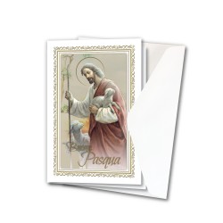 Biglietto con cornice in oro a caldo di Pasqua