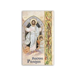 Immaginetta di Pasqua con la Resurrezione